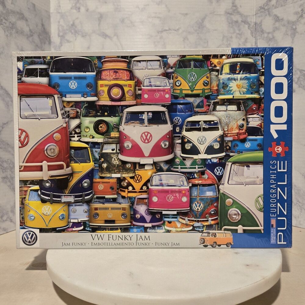 1000 Piece JIGSAW PUZZLE, VW FUNKY JAM  by Eurographics, 19" x 27"